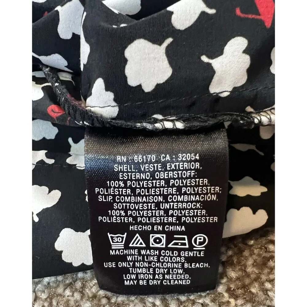 Anthropologie Maeve Odelia Black Floral Mini Dress Size Medium Sunglasses Pocket - Picture 9 of 15